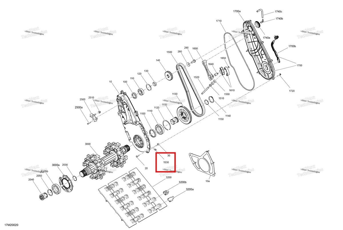 Деталь 504152854 (Магнитная Пробка) на схеме узла 2020 Ski-Doo TUNDRA 600HO E-TEC Drive - System