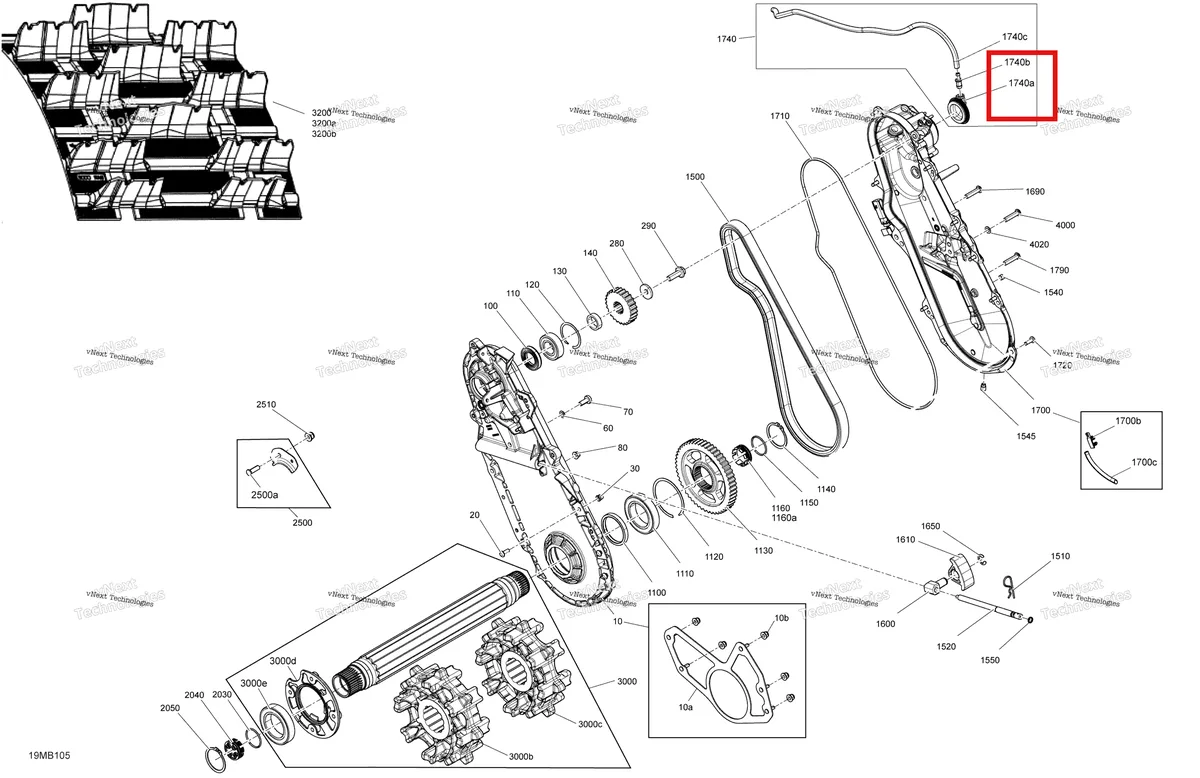 Деталь 504152860 (Крышка) на схеме узла 2022 Ski-Doo SUMMIT 850 E-TEC - SP - Package 146