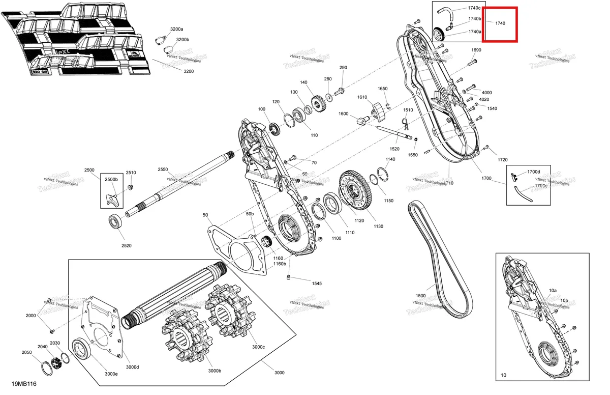 Деталь 504152861 (Крышка заливной горловины) на схеме узла 2022 Ski-Doo MXZ 600RS Drive - System