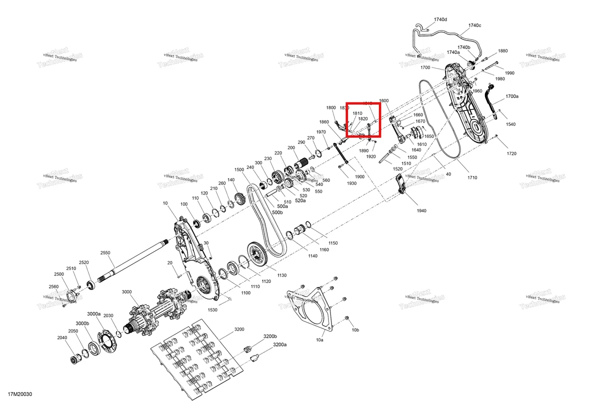 Деталь 504152956 (Сварные Аксель Вилка) на схеме узла 2020 Ski-Doo TUNDRA 600 ACE Drive - System