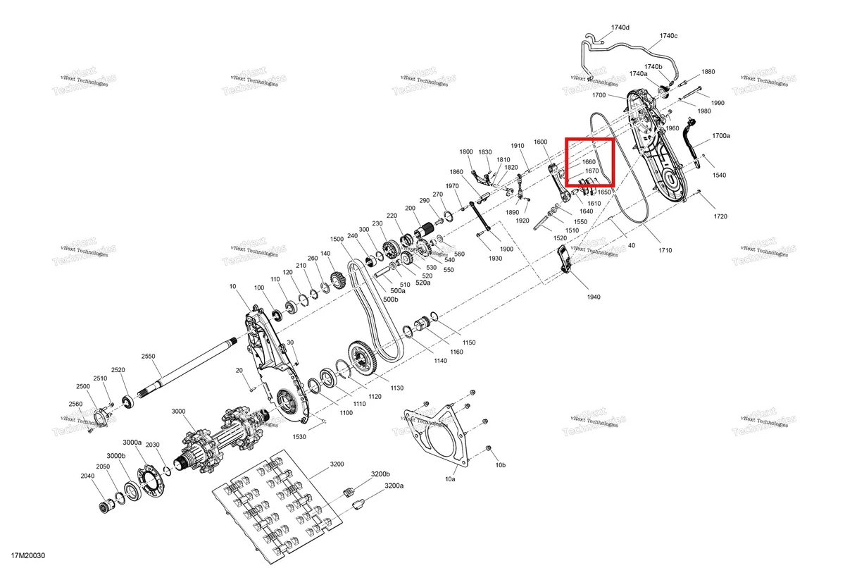 Деталь 504153122 (Слайдер Цепи) на схеме узла 2020 Ski-Doo TUNDRA 600 ACE Drive - System