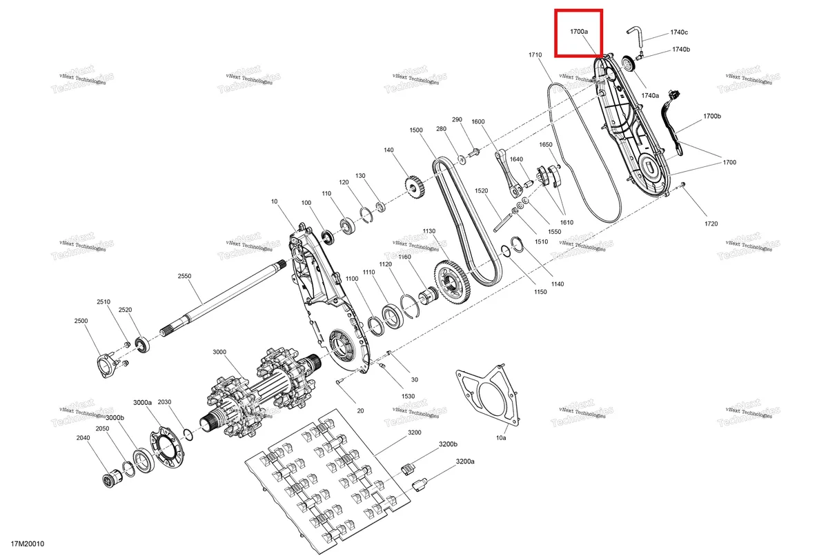 Деталь 504153151 на схеме узла 2020 Ski-Doo TUNDRA 550F Drive - System