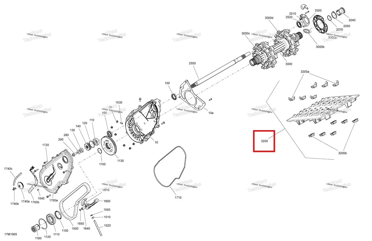 Деталь 504153222 (Track AssВґy (406 X 3705 X 59). (3700) Includes 49 To 51) на схеме узла 2019 Ski-Doo SUMMIT 600 CARB Drive 000Cyka00