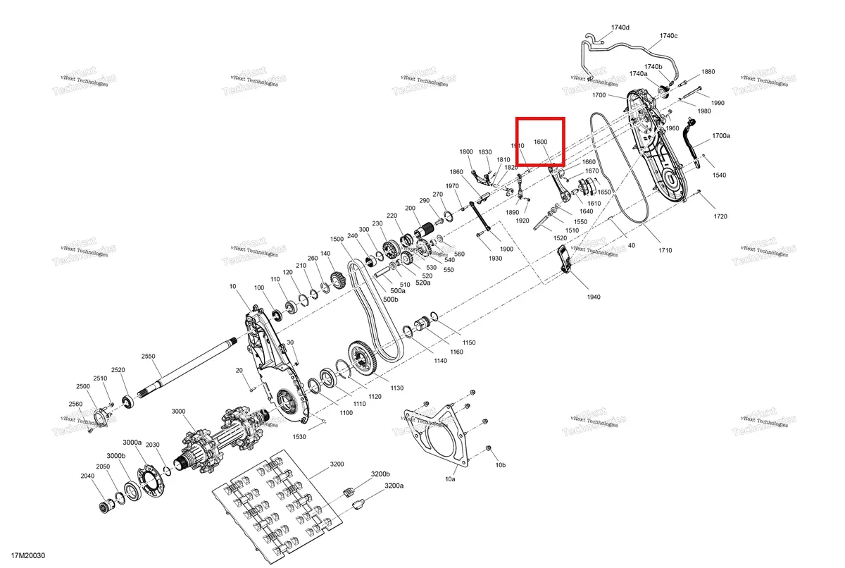 Деталь 504153431 (Деталь Chain Tensioner) на схеме узла 2020 Ski-Doo TUNDRA 600 ACE Drive - System