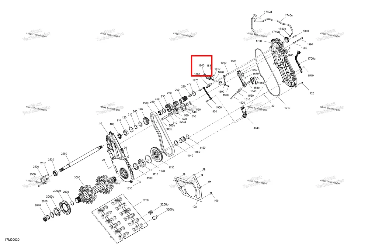 Деталь 504153432 на схеме узла 2020 Ski-Doo TUNDRA 600 ACE Drive - System