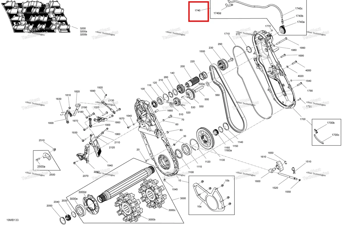 Деталь 504153507 на схеме узла 2022 Ski-Doo EXPEDITION SPORT 600 ACE Drive - System
