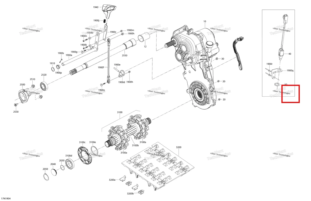 Деталь 504153568 на схеме узла 2019 Ski-Doo EXPEDITION LE-SE 600HO E-TEC Drive Train - 600Ho E-Tec