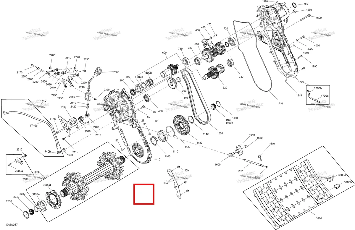 Деталь 504153664 на схеме узла 2021 Ski-Doo EXPEDITION LE 600R E-TEC Drive - System