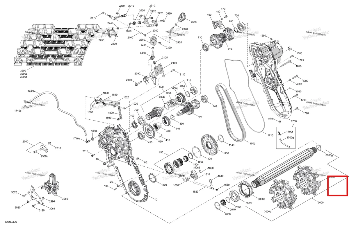 Деталь 504153690 на схеме узла 2027 Ski-Doo EXPEDITION - LE - 900 ACE - AAVA - Deep Black - 20X154X1.5CSS Track Drive - System