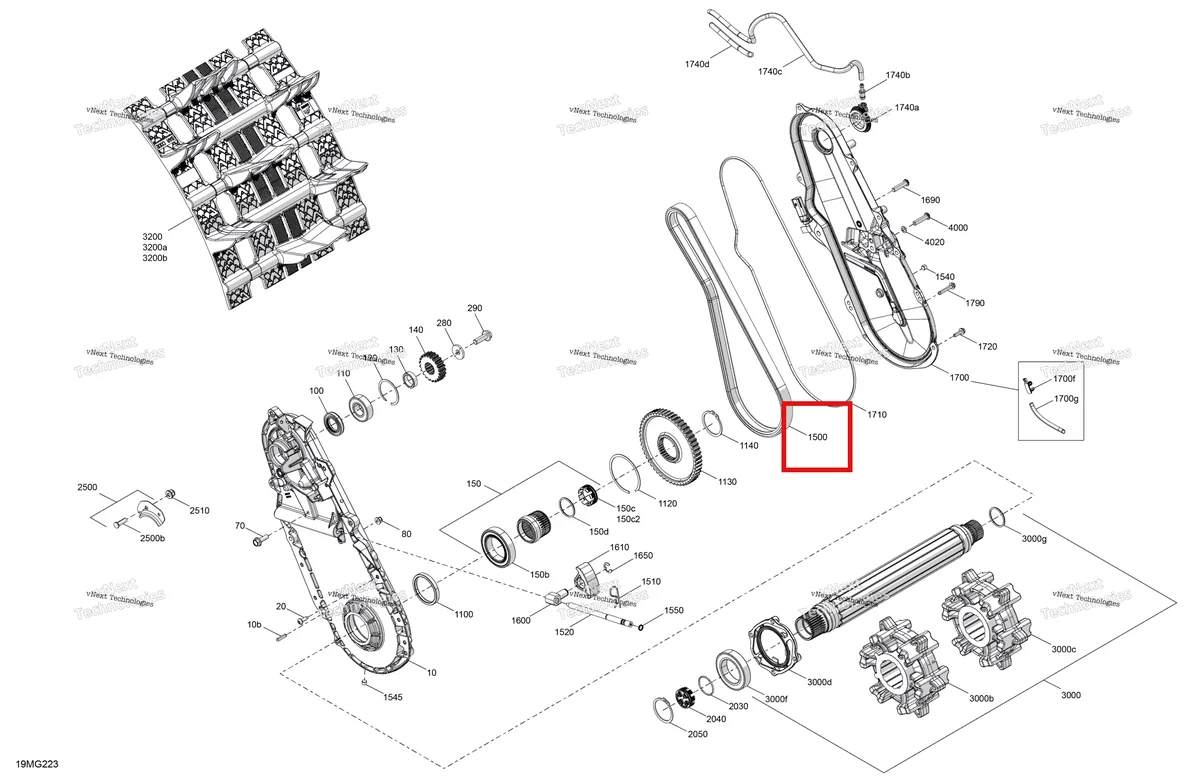Деталь 504153759 на схеме узла 2027 Ski-Doo FREERIDE - STD - 850 E-TEC Turbo R - VKVC - Ultraviolet - 15X147X3P4 Track - SHOT starter Drive - System