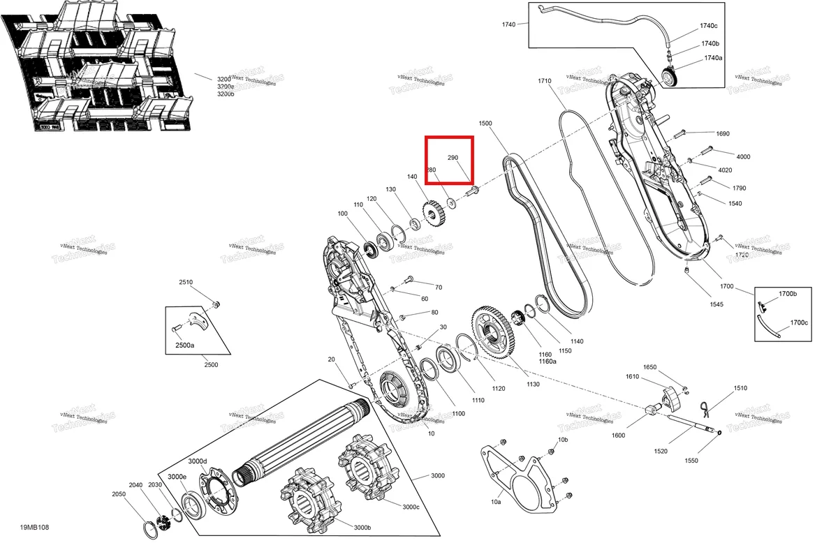 Деталь 504153786 на схеме узла 2022 Ski-Doo SUMMIT 850 E-TEC - Edge - Package 165