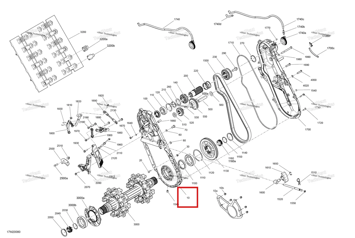 Деталь 504153815 на схеме узла 2020 Ski-Doo EXPEDITION SPORT 900 ACE Drive - System