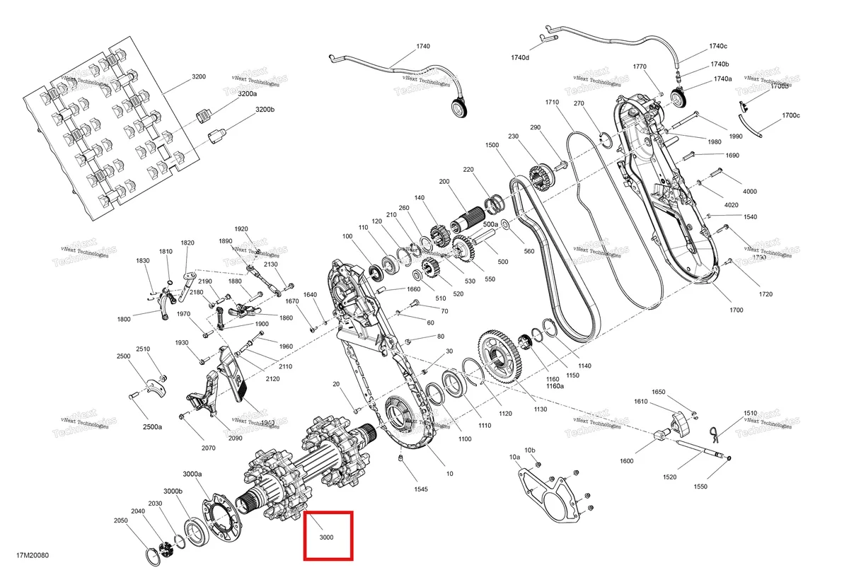 Деталь 504153949 на схеме узла 2020 Ski-Doo EXPEDITION SPORT 600 ACE Drive - System