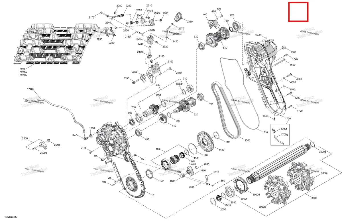 Деталь 504153980 на схеме узла 2027 Ski-Doo EXPEDITION - LE - 600R E-TEC - ABVD - Deep Black - 24X154X1.5CST Track Drive - System