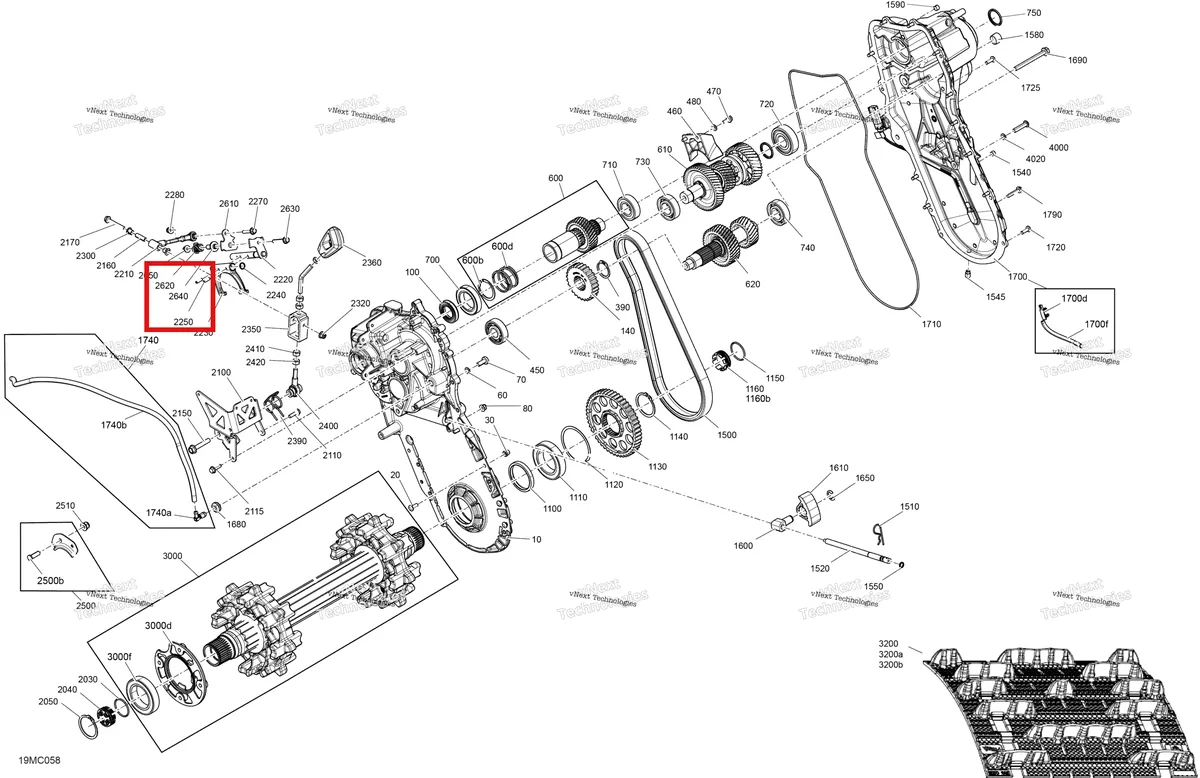 Деталь 504153981 на схеме узла 2023 Ski-Doo EXPEDITION LE 600R E-TEC - 20 INCH Drive - System