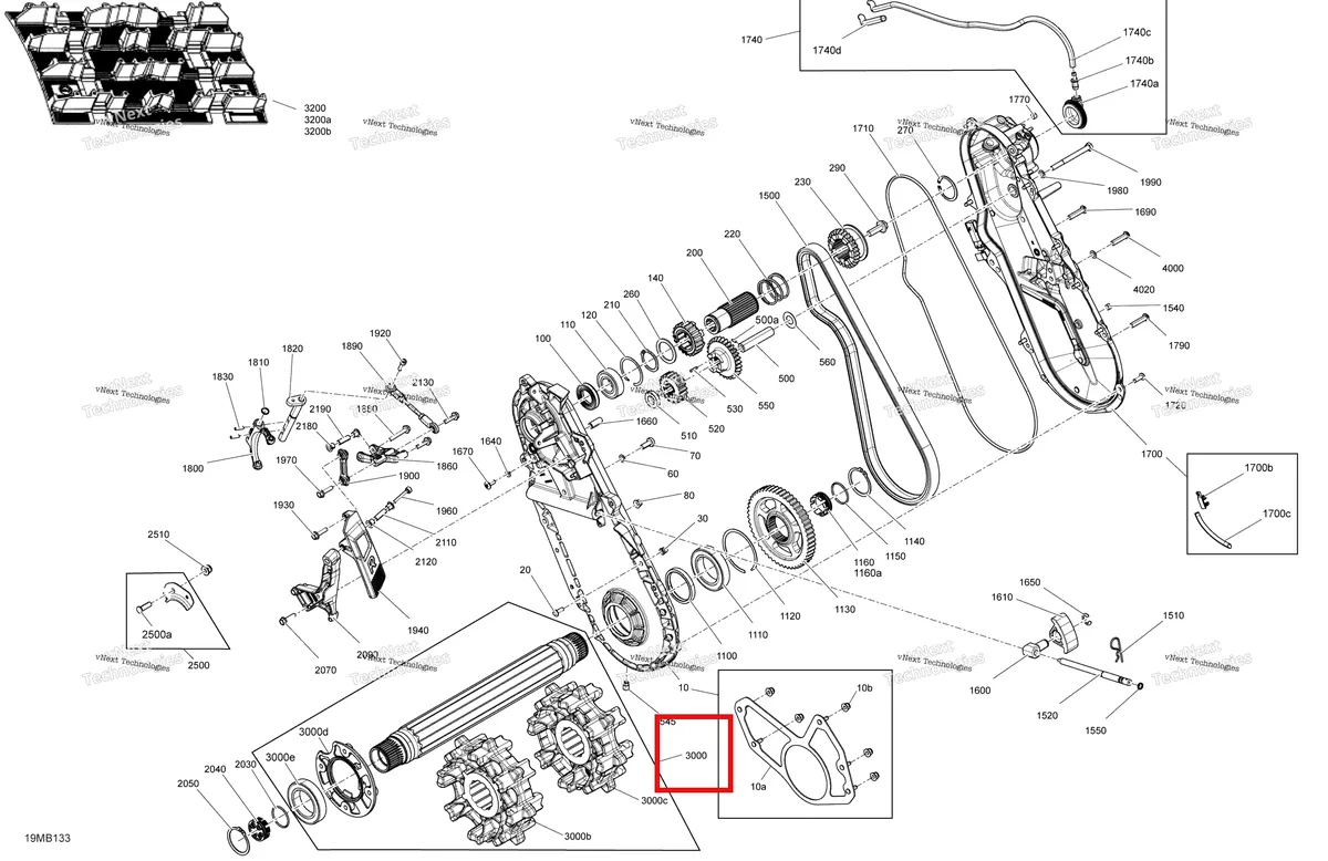 Деталь 504154024 на схеме узла 2022 Ski-Doo EXPEDITION SPORT 600 ACE Drive - System