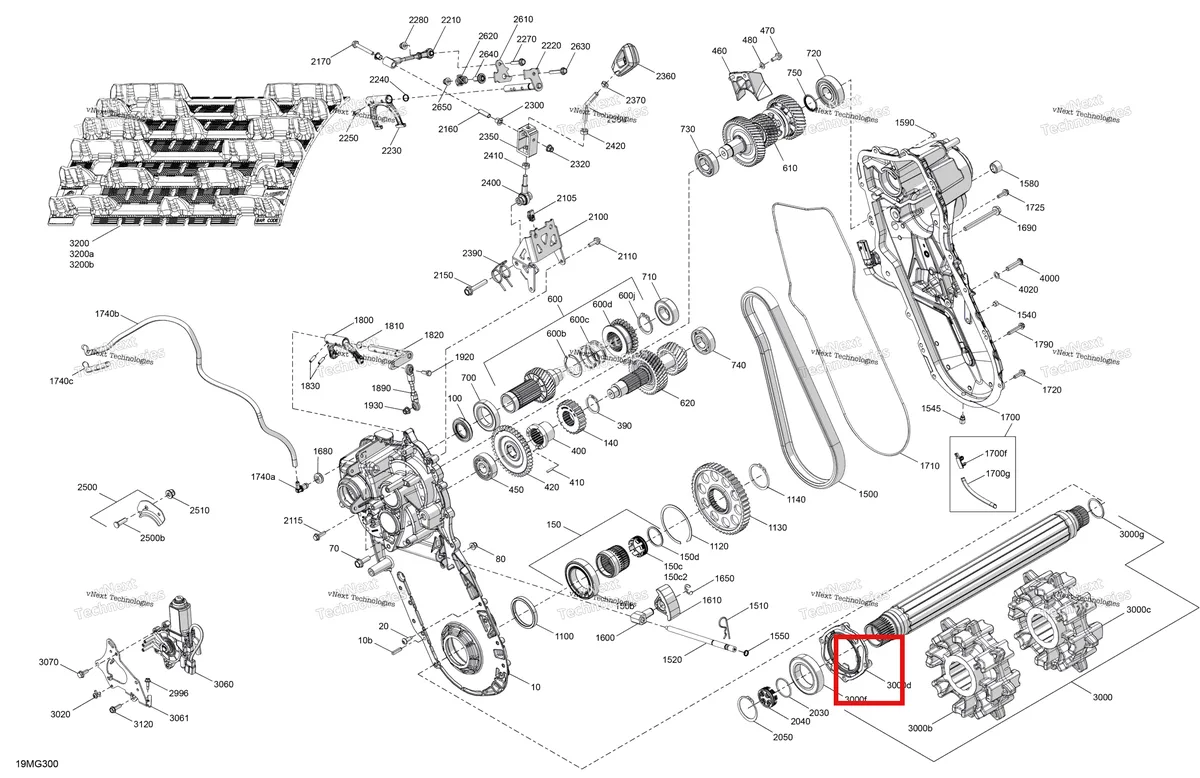 Деталь 504154099 на схеме узла 2027 Ski-Doo EXPEDITION - LE - 900 ACE - AAVA - Deep Black - 20X154X1.5CSS Track Drive - System