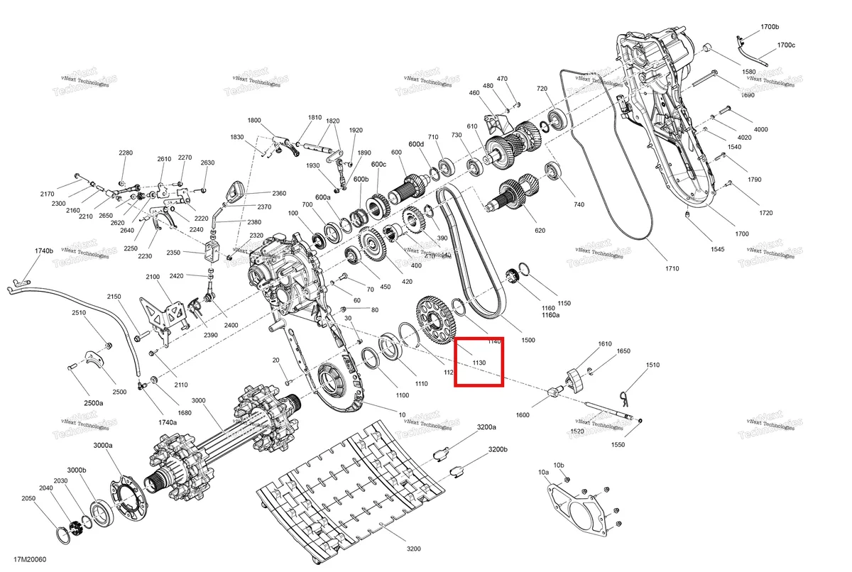 Деталь 504154109 на схеме узла 2020 Ski-Doo EXPEDITION LE/SE 900 ACE Turbo Drive - System
