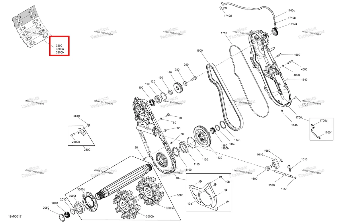 Деталь 504154241 на схеме узла 2023 Ski-Doo SUMMIT 600 EFI - 40 - NEO Drive - System