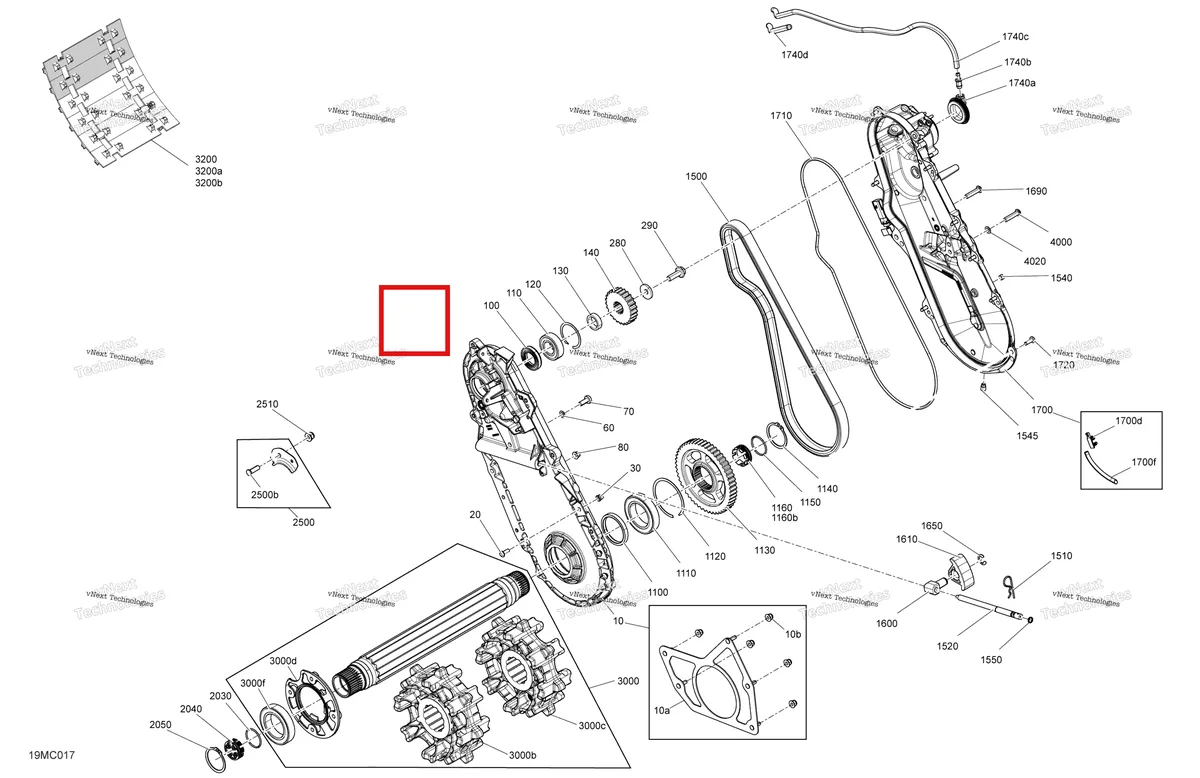 Деталь 504154350 на схеме узла 2023 Ski-Doo MXZ 600 EFI - 55 - NEO+ Drive - System