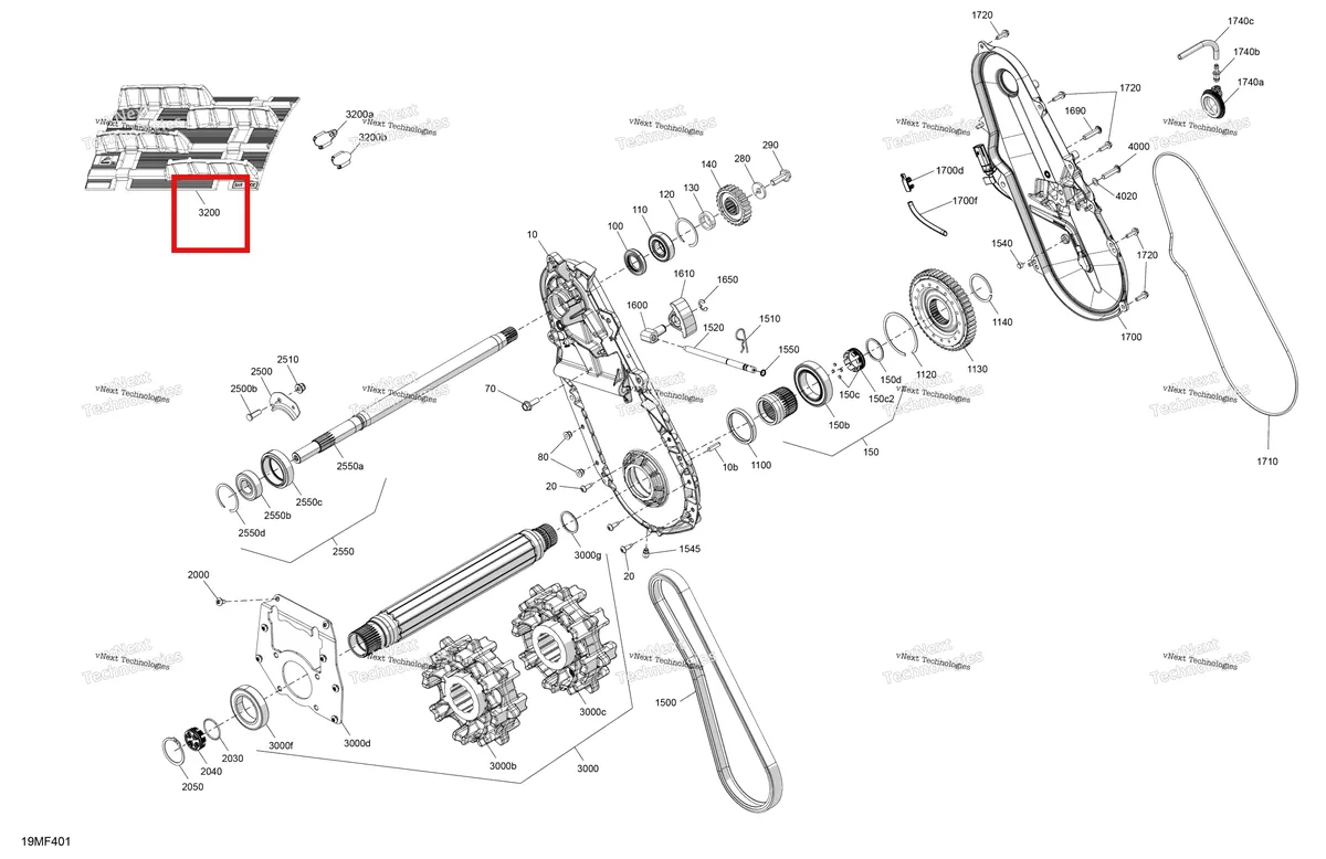 Деталь 504154398 на схеме узла 2026 Ski-Doo MXZ - RACING - 600 RS - BMTA - Neo Yellow - 15X137X1.75R Track Drive - System