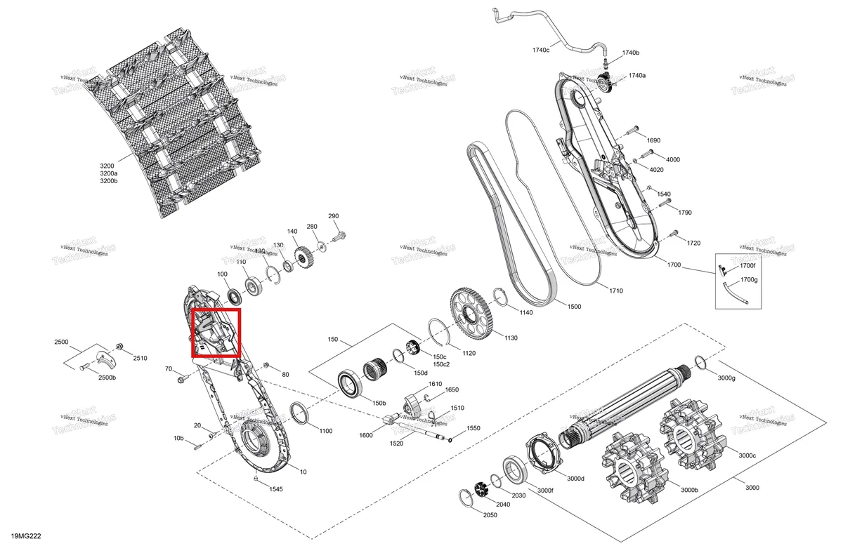 Деталь 504154656 на схеме узла 2027 Ski-Doo FREERIDE - STD - 850 E-TEC - VBVA - Ultraviolet - 15X146X2.5P Track - SHOT starter Drive - System