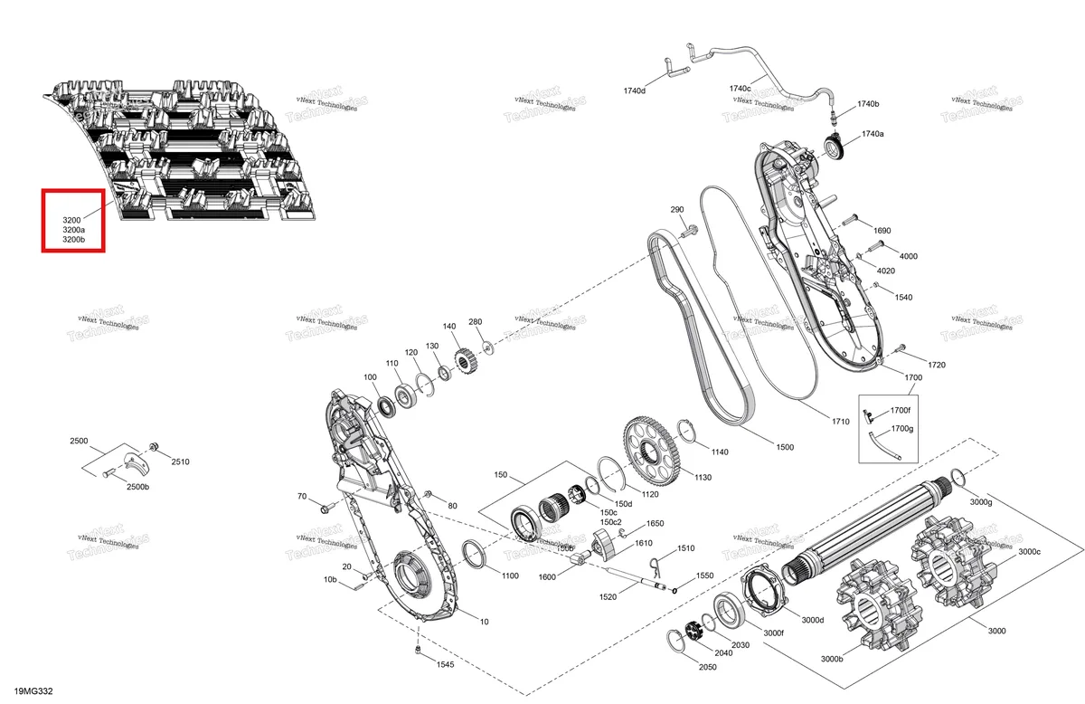 Деталь 504154702 на схеме узла 2027 Ski-Doo MXZ - NEO + - 600 EFI - 55 - BPVA - Deep Black - 15X120X1.25RS Track Drive - System