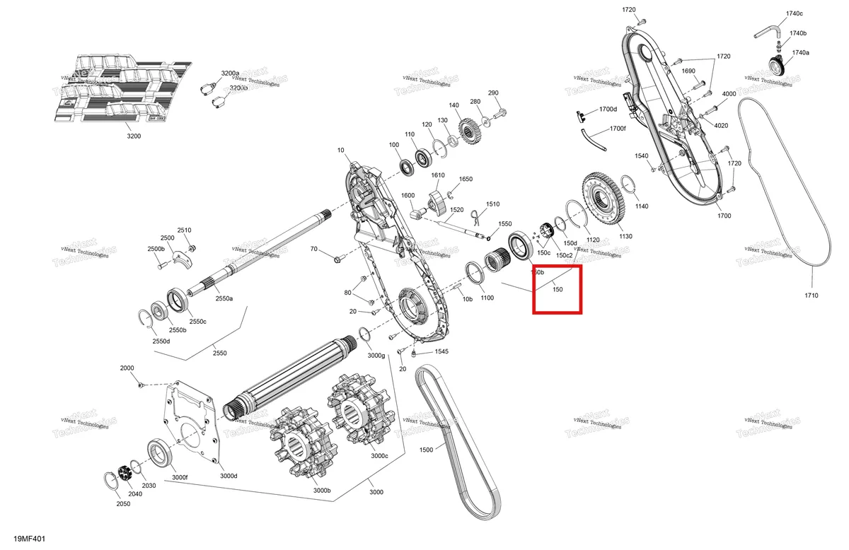 Деталь 504154894 на схеме узла 2026 Ski-Doo MXZ - RACING - 600 RS - BMTA - Neo Yellow - 15X137X1.75R Track Drive - System