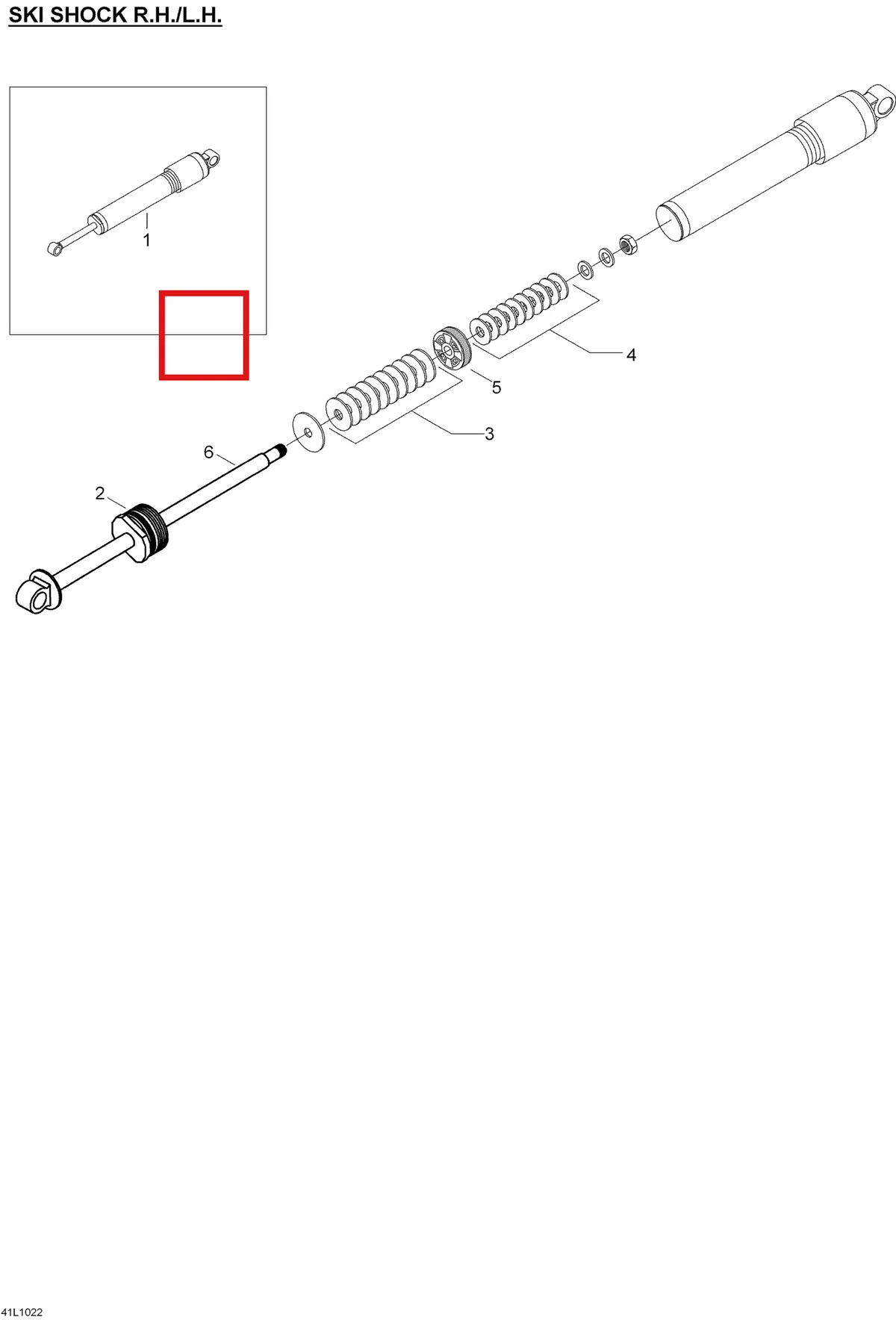 Деталь 505072646 (Деталь Shock, R.h./l.h.. Includes 1 To 9, 16, 17, 18) на схеме узла 07- Ski Shocks