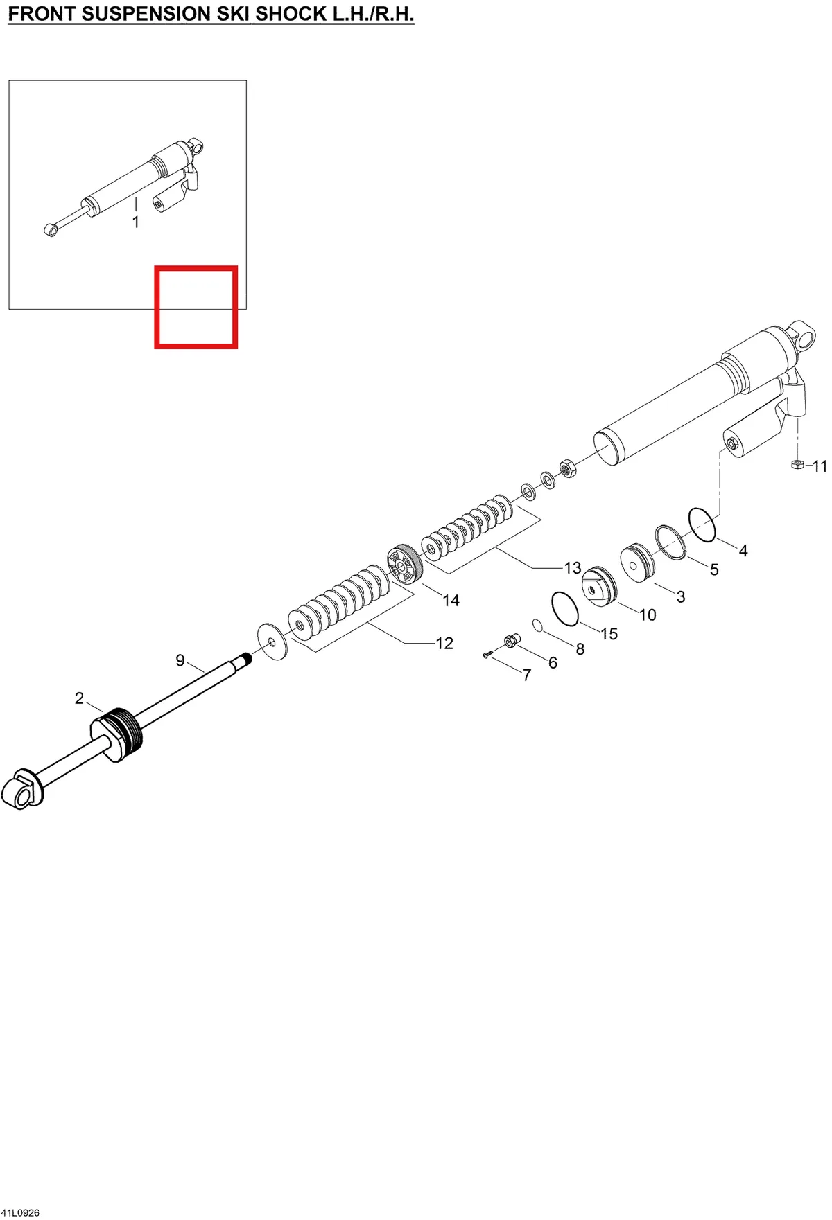 Деталь 505072672 (Деталь Shock, L.h.) на схеме узла 07- Take Apart Shock ski