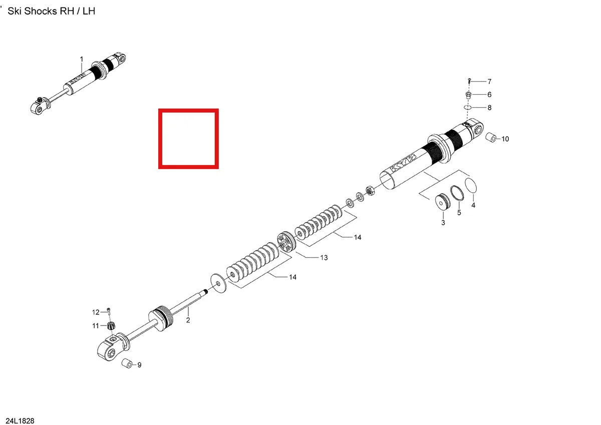 Деталь 505073456 (Шок) на схеме узла 07- Take Apart Shock, Front XTRIM - 600HO E-TEC - SC