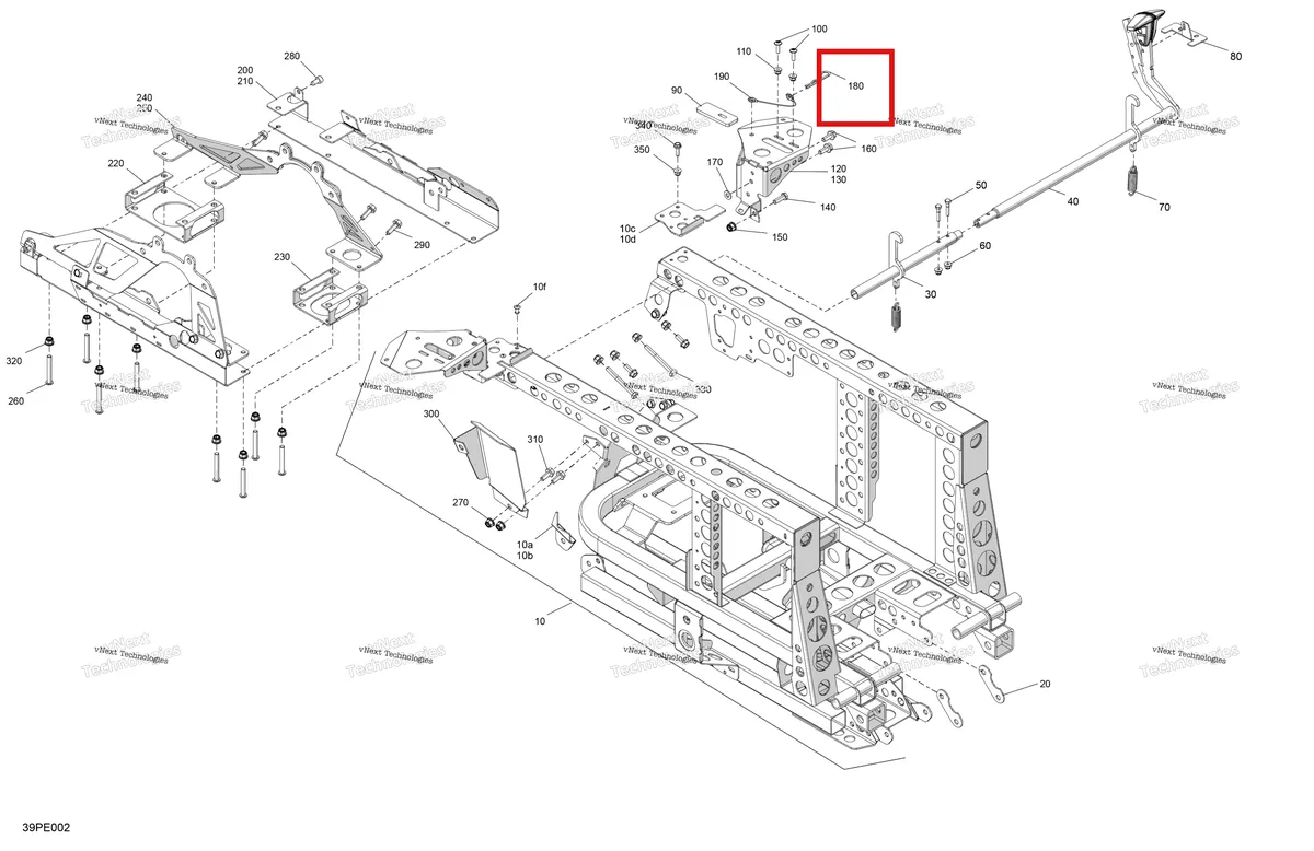 Деталь 505073670 на схеме узла 2025 Can-Am OUT-MAX - 6X6 - XT - 1000 EFI - 5ZSA - Boreal Green Frame - Rear Part