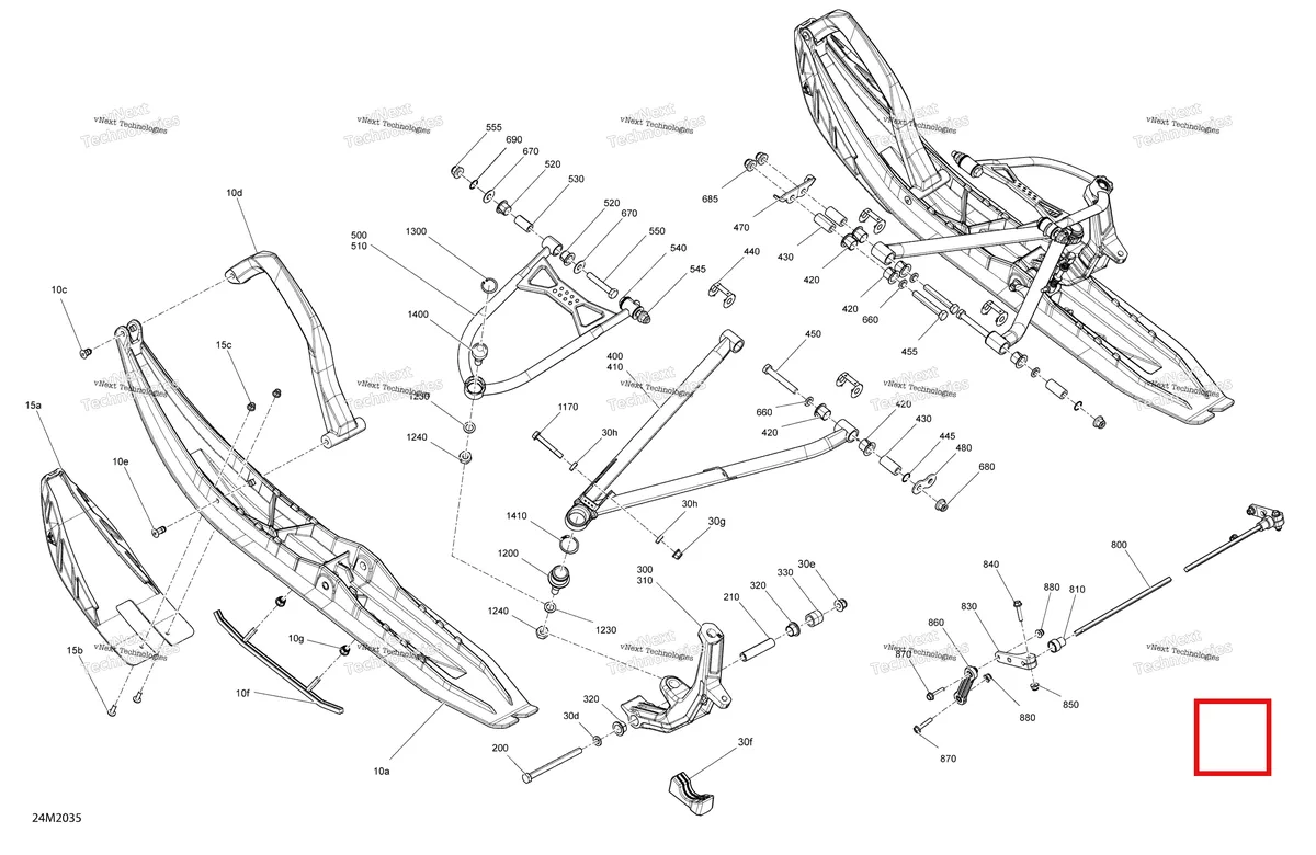 Деталь 505074084 на схеме узла 2020 Ski-Doo EXPEDITION XTREME 850 E-TEC Suspension, Front - System - Xtreme