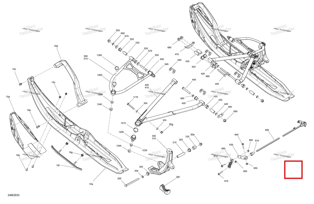 Деталь 505074085 на схеме узла 2020 Ski-Doo EXPEDITION XTREME 850 E-TEC Suspension, Front - System - Xtreme