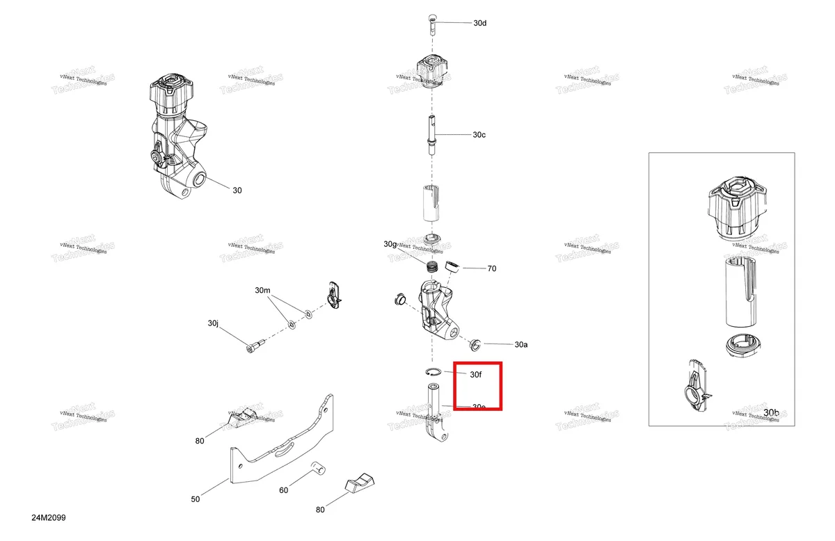 Деталь 505074118 на схеме узла 2020 Ski-Doo MXZ 600R E-TEC - X Front Runner Mechanism