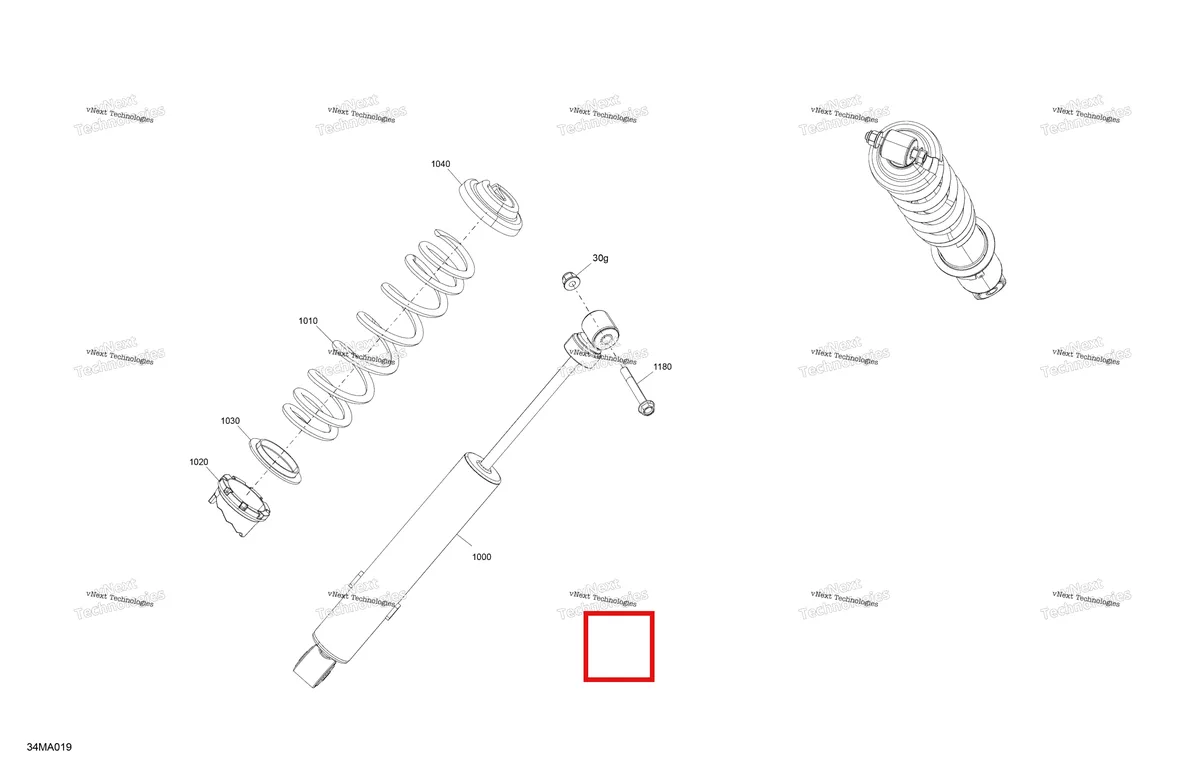 Деталь 505074687 на схеме узла 2021 Ski-Doo EXPEDITION LE 900 ACE Suspension - Front Shocks