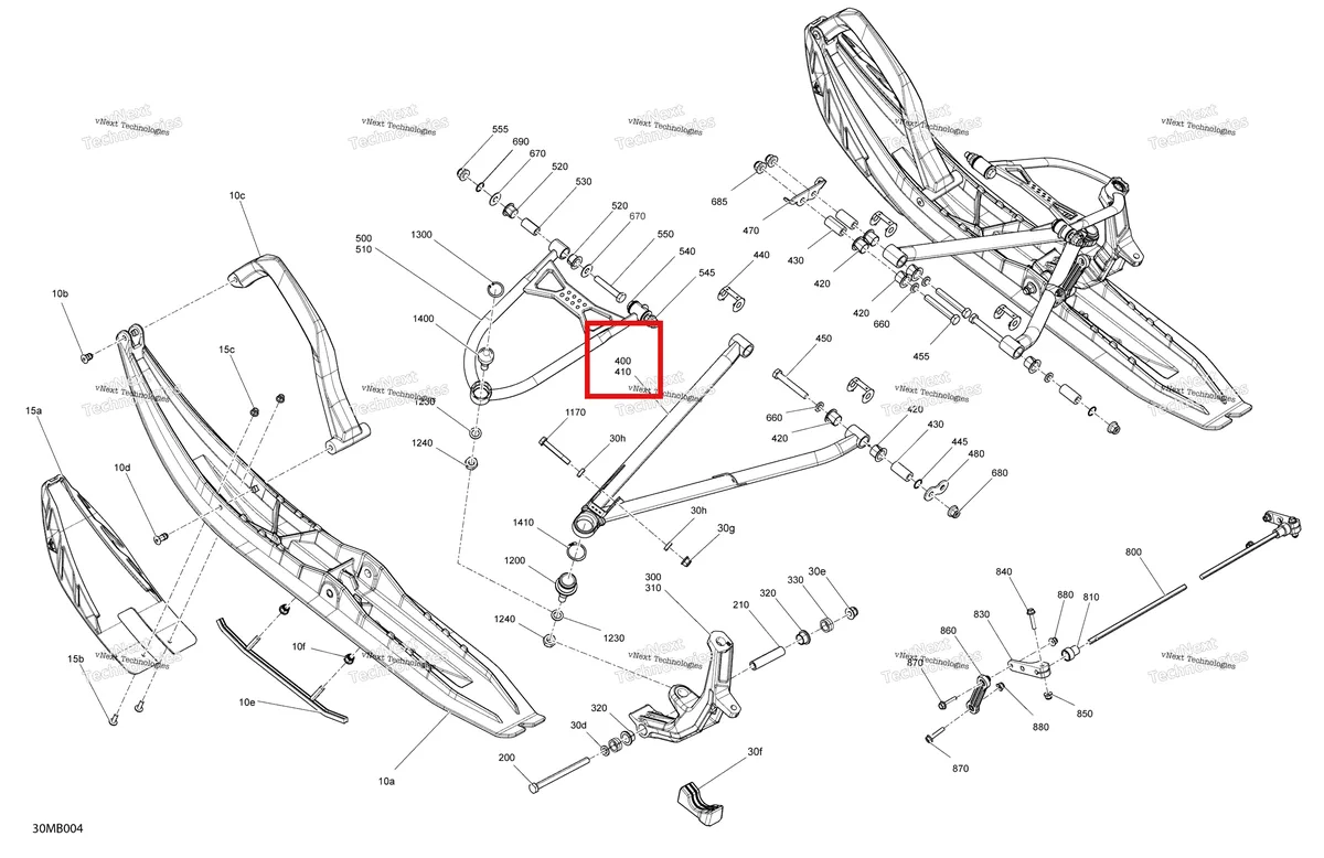 Деталь 505075171 на схеме узла 2022 Ski-Doo SUMMIT 850 E-TEC - X with EXPERT Package - 154