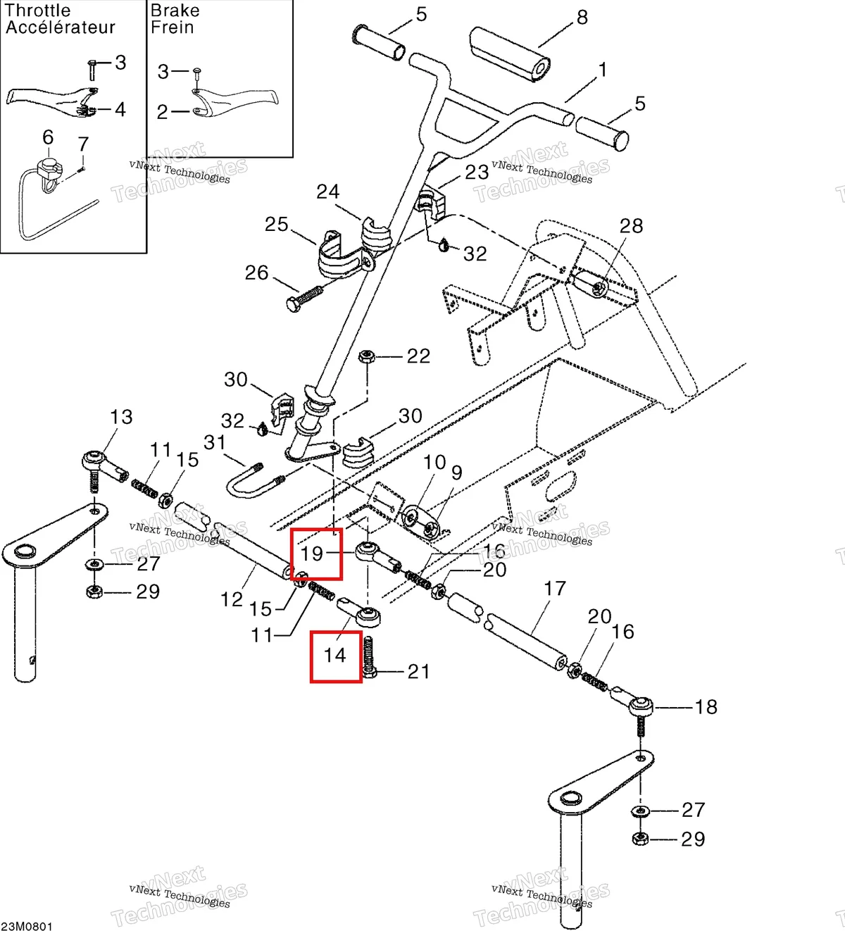 Деталь 506151729 на схеме узла 2008 Ski-Doo Mini Z Steering