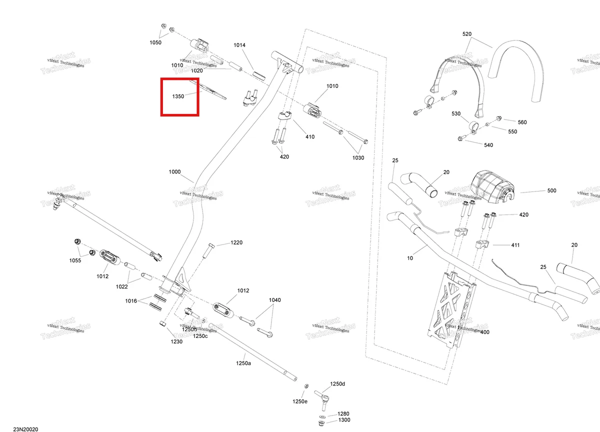 Деталь 506152404 (Подушка) на схеме узла 2020 Ski-Doo EXPEDITION SWT 900 ACE Steering - System