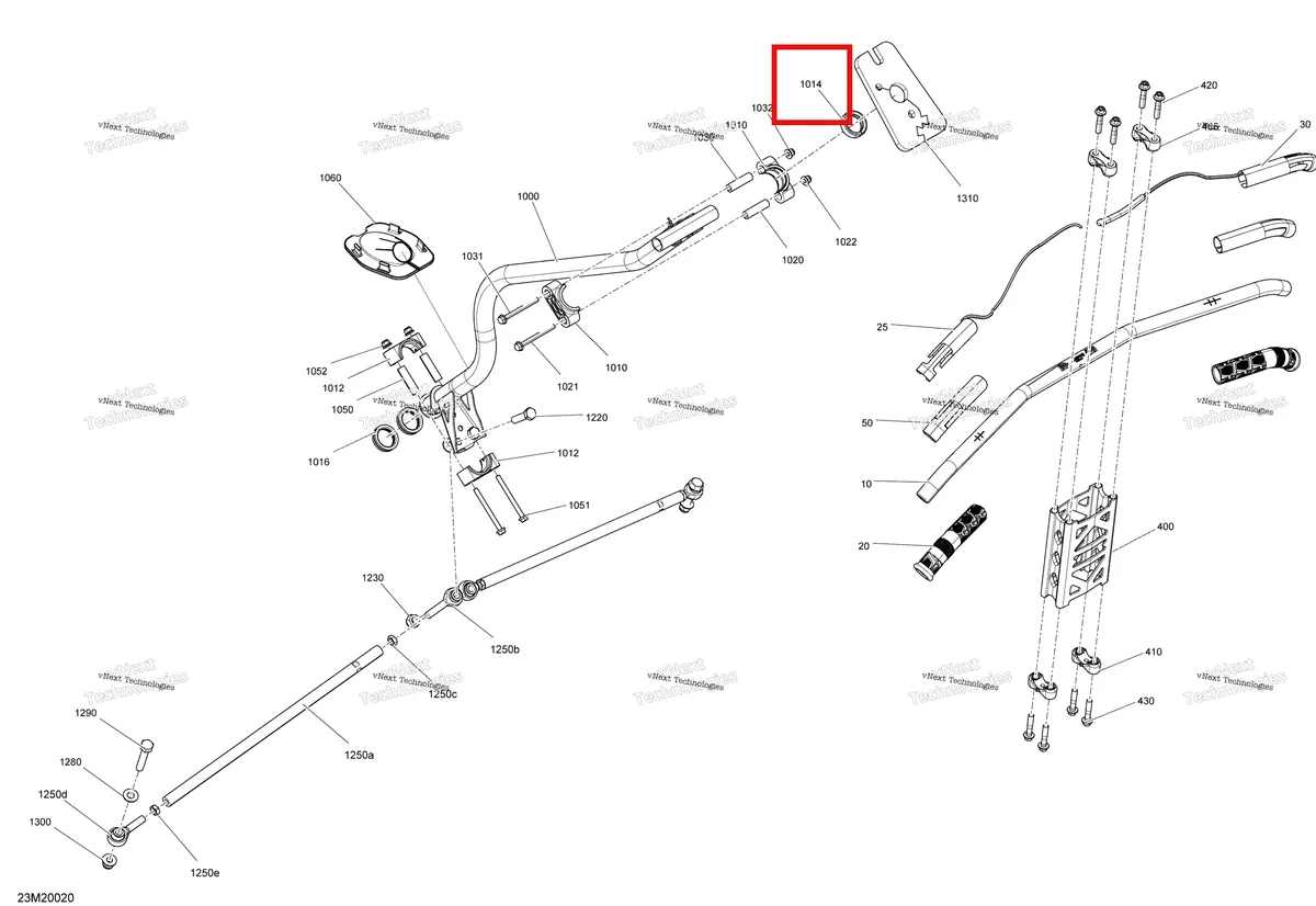 Деталь 506152509 (Кольцо) на схеме узла 2020 Ski-Doo EXPEDITION SPORT 550F Steering - System