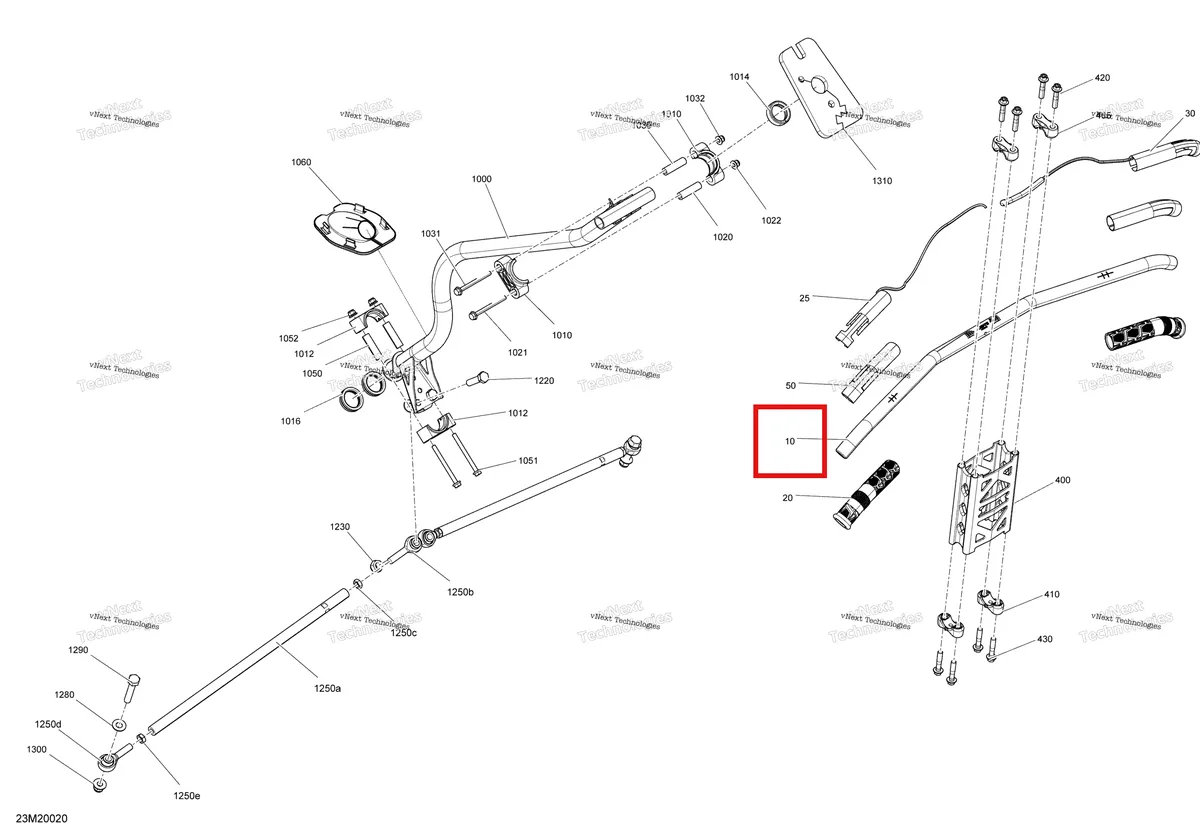 Деталь 506152709 на схеме узла 2020 Ski-Doo EXPEDITION SPORT 550F Steering - System