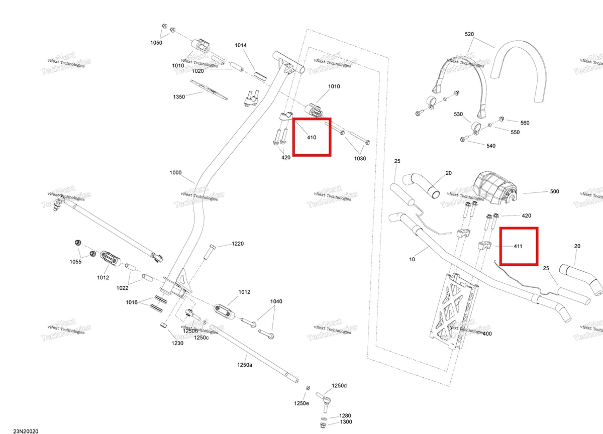 Деталь 506152750 (Рулевая Поддержка) на схеме узла 2020 Ski-Doo EXPEDITION SWT 900 ACE Steering - System