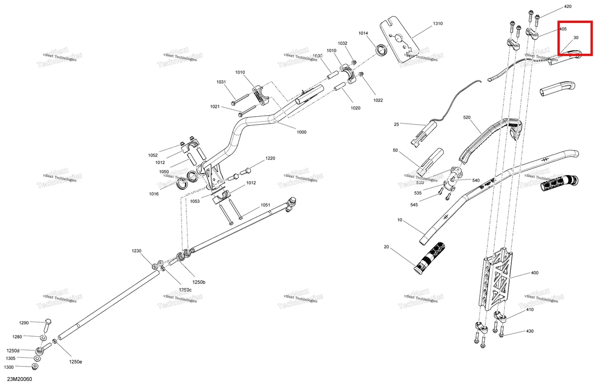 Деталь 506152764 на схеме узла 2020 Ski-Doo TUNDRA 600 ACE Steering - System