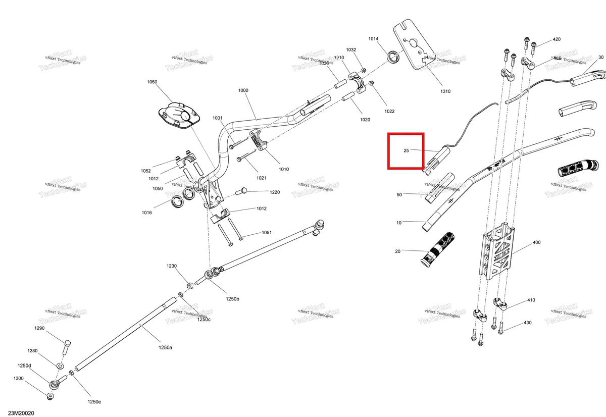 Деталь 506152798 на схеме узла 2020 Ski-Doo EXPEDITION SPORT 550F Steering - System