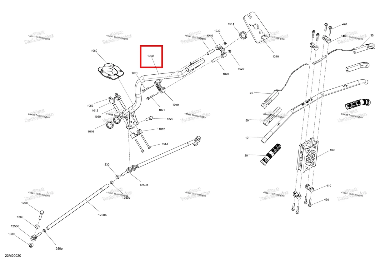 Деталь 506152963 на схеме узла 2020 Ski-Doo EXPEDITION SPORT 550F Steering - System
