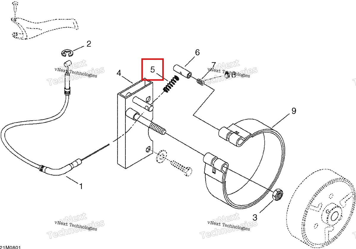 Деталь 507032229 на схеме узла 2008 Ski-Doo Mini Z Brakes