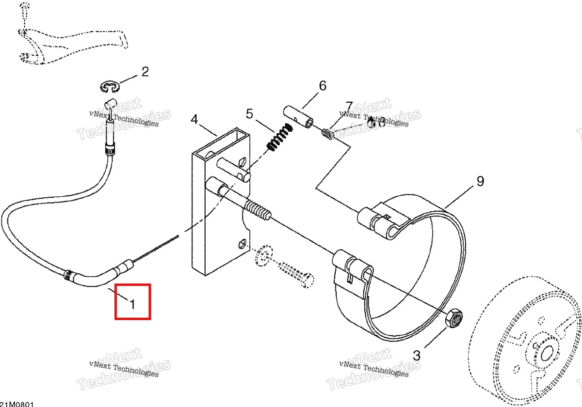 Деталь 507032289 на схеме узла 2008 Ski-Doo Mini Z Brakes