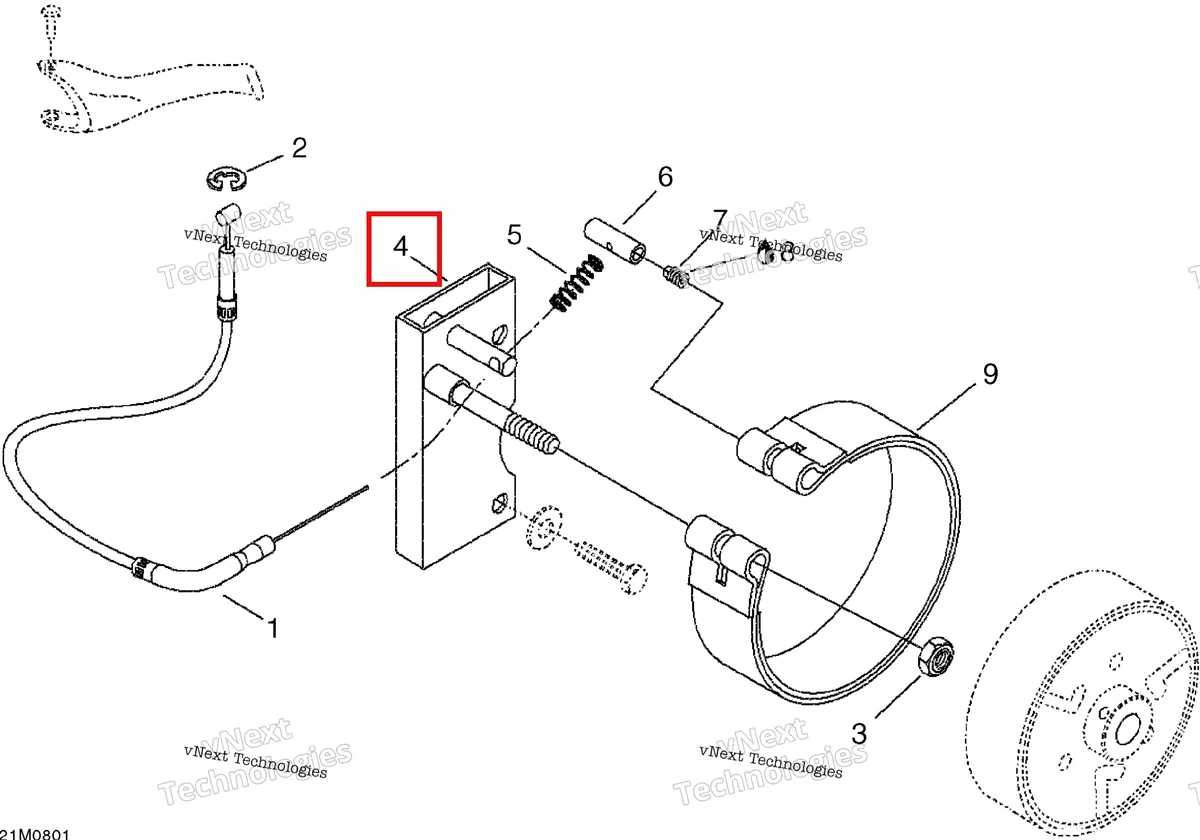 Деталь 507032297 на схеме узла 2008 Ski-Doo Mini Z Brakes