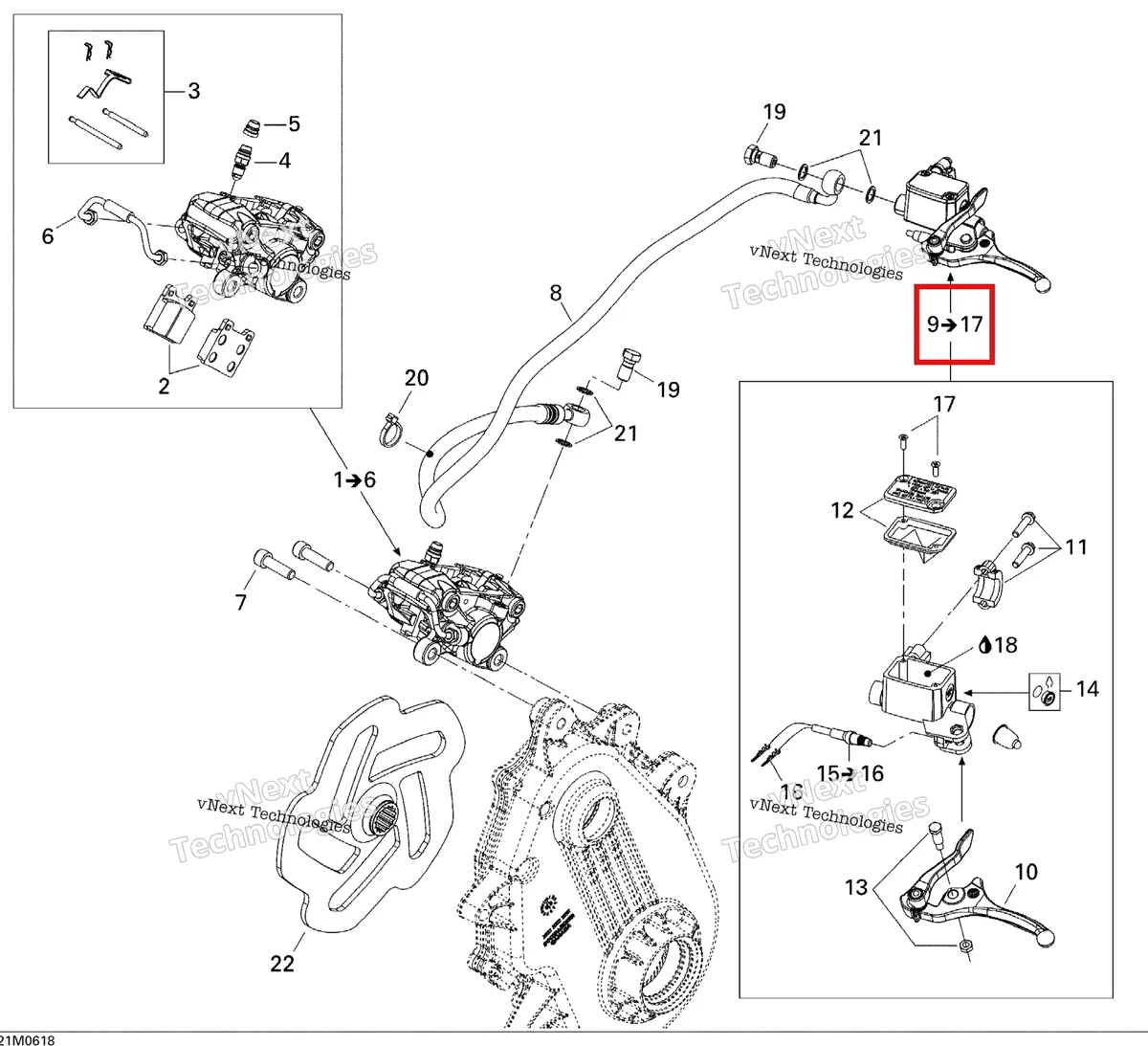 Деталь 507032407 на схеме узла 2006 Ski-Doo Mach Z 1000 SDI Adrenaline & X Brakes