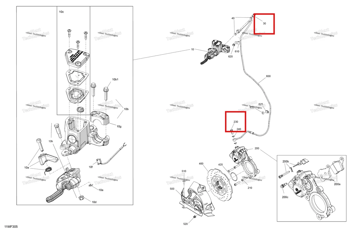 Деталь 507032551 (Деталь Banjo Bolt) на схеме узла 2026 Ski-Doo EXPEDITION - XTREM - 900 ACE TURBO R - APTA - Deep Black - 20X154X1.8CST8 Track Mechanic - Brakes